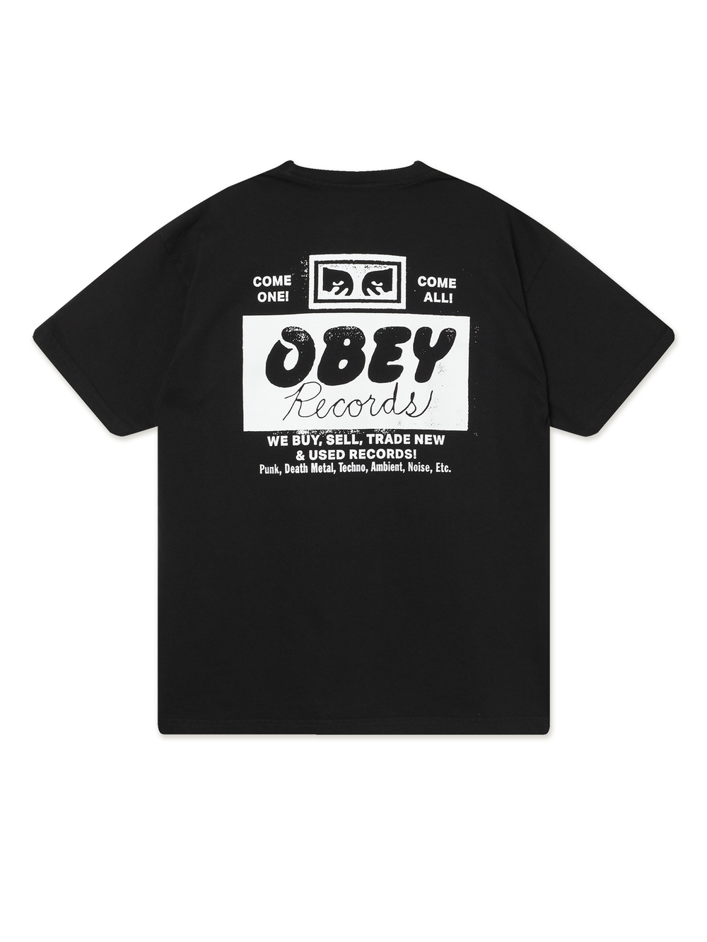 Мужская Футболка Obey Records Buy, Sell, Trade