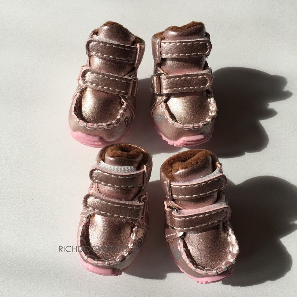 302 W Ботинки "Эко кожа" на меху/Анатомическая обувь для собак. ЗИМА.