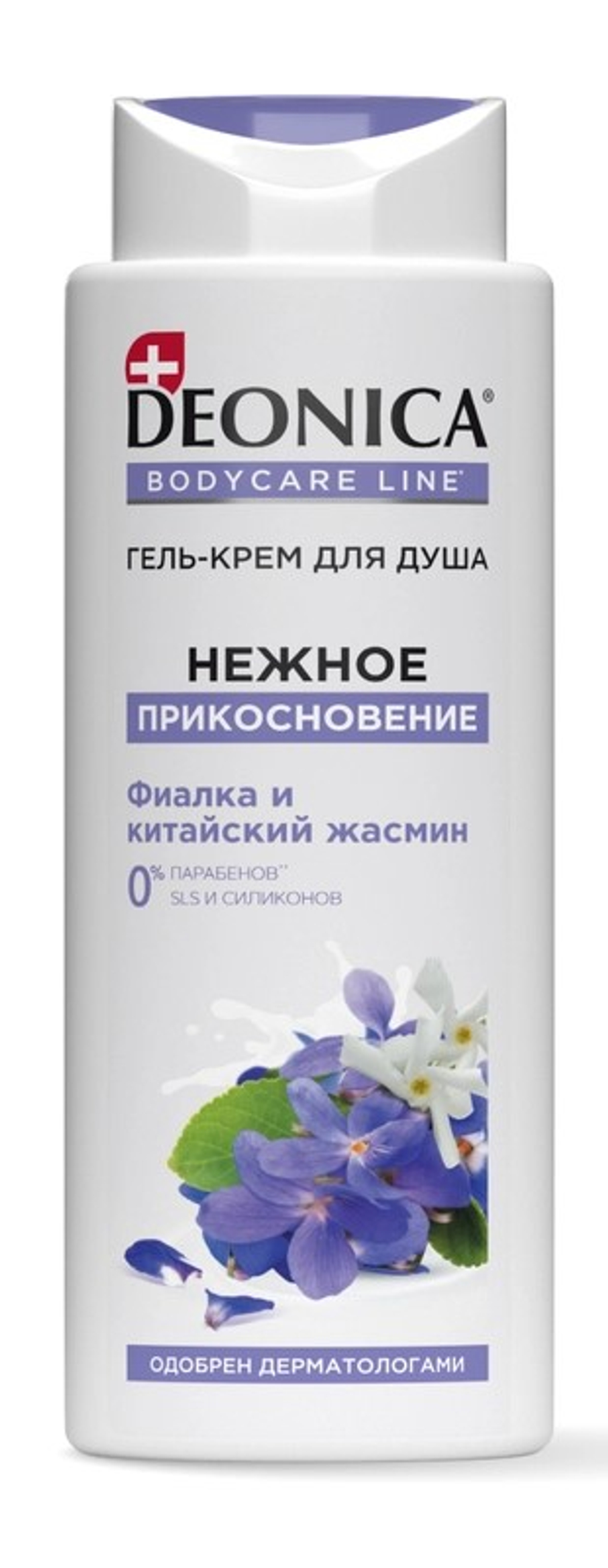 DEONICA Гель-крем для душа Нежное прикосновение, 250мл., блок 6шт.