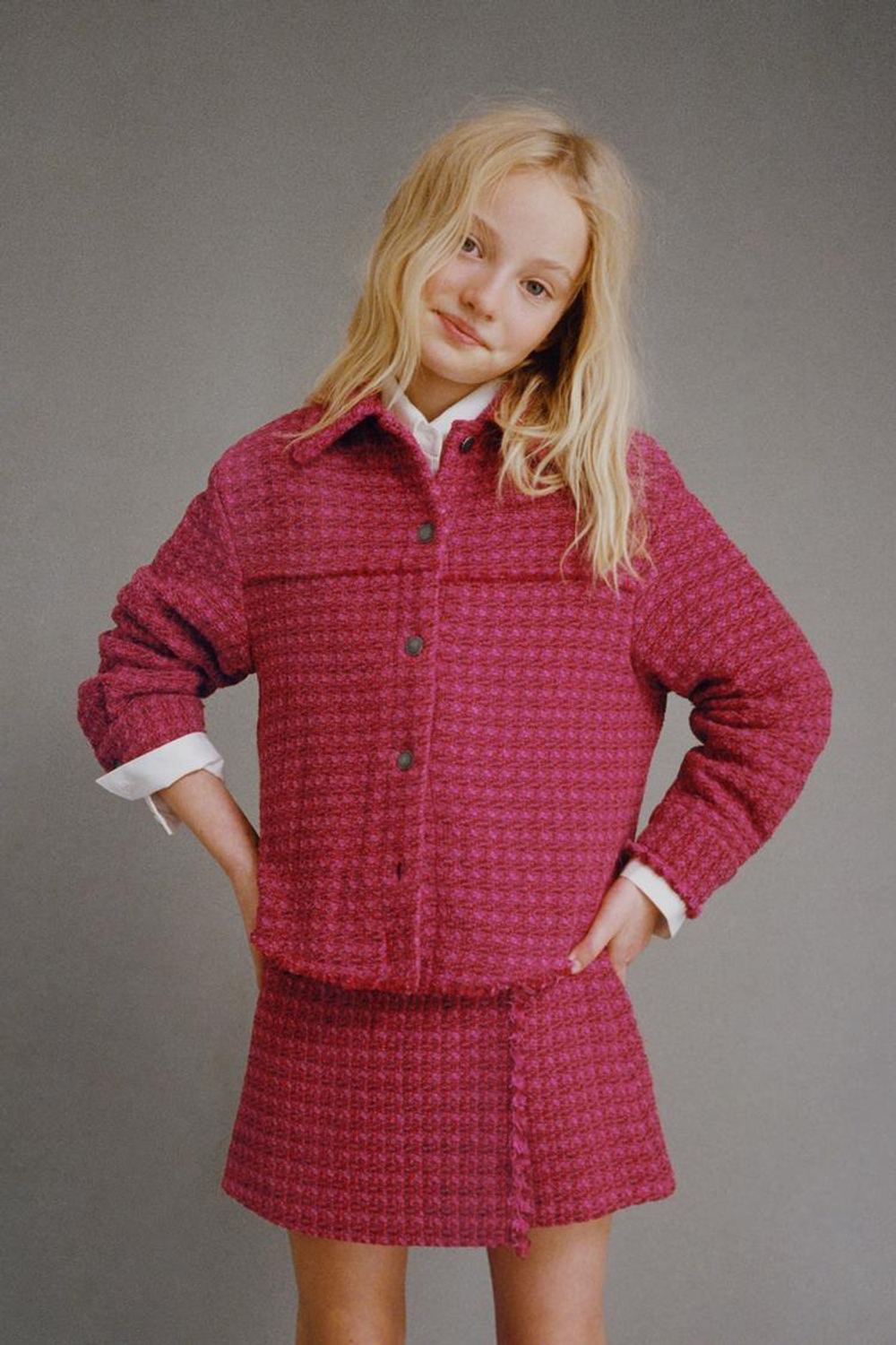 ZARA КУРТКА-РУБАШКА, РОЗОВЫЙ