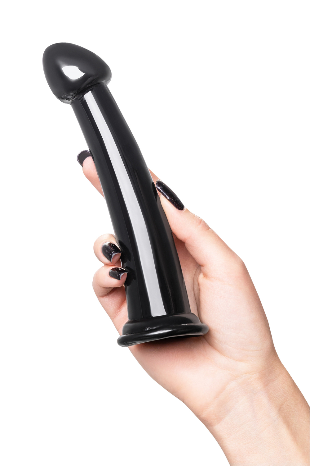 Нереалистичный фаллоимитатор Jelly Dildo L Toyfa Basic, TPE, черный, 20 см