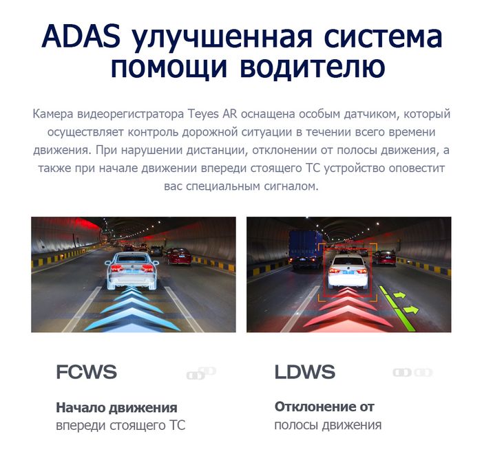 Видеорегистратор для автомагнитол Android - Teyes AR-DVR (X5-DVR), 1920х1080p, контроль полос (ADAS), управление по USB