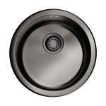 Мойка Omoikiri Toya 45-U-GM нерж. сталь | Вороненая сталь