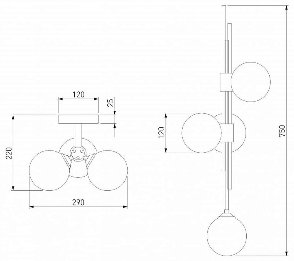 Бра Eurosvet Volver 50383/3 черный