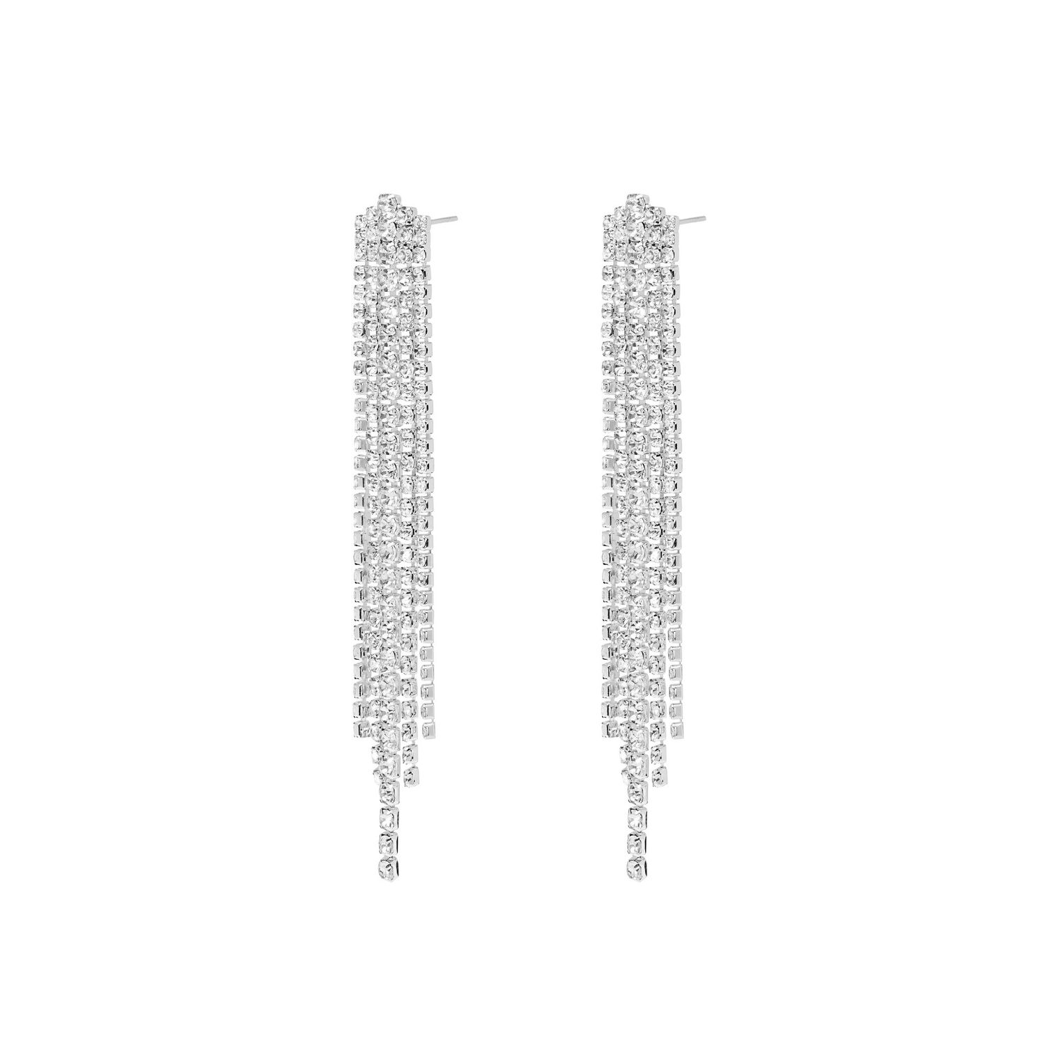 Серьги Voluminous Floating Crystals Earrings