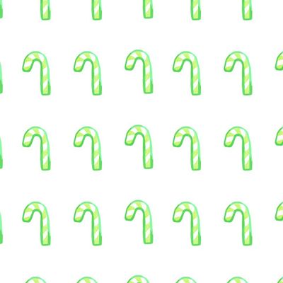 Бесшовный акварельный принт зелёным рождеством