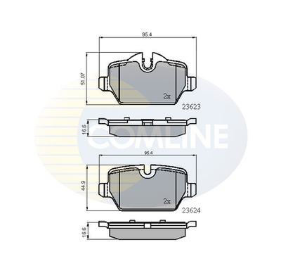 COMLINE - CBP01710-CML - Brake Pad Set, disc brake