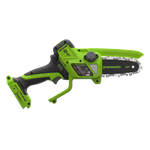 Цепная мини-пила аккумуляторная Greenworks CS2410A, 24V, 10см, бесщёточная, с автоматической смазкой цепи, c 1хАКБ 4Ач и ЗУ (CS2410AUB)