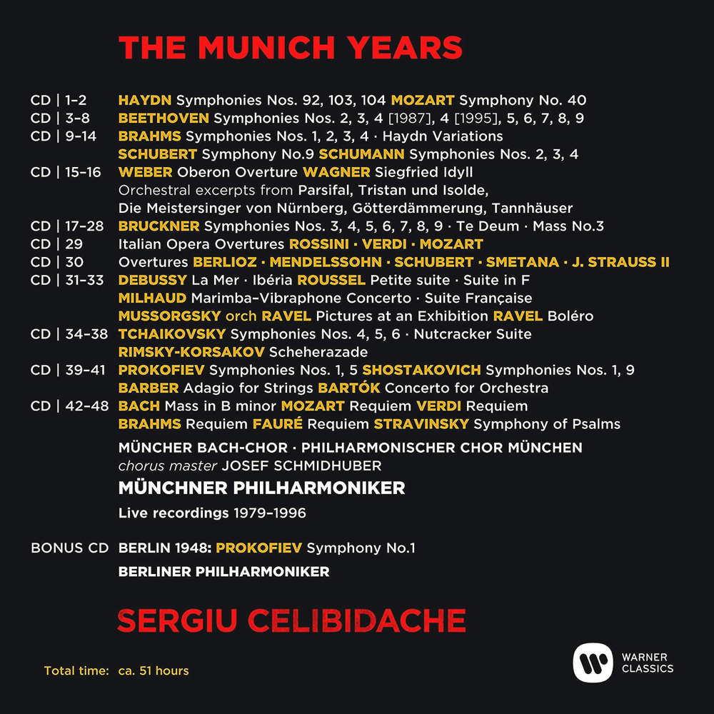 Sergiu Celibidache / The Munich Years (49CD)