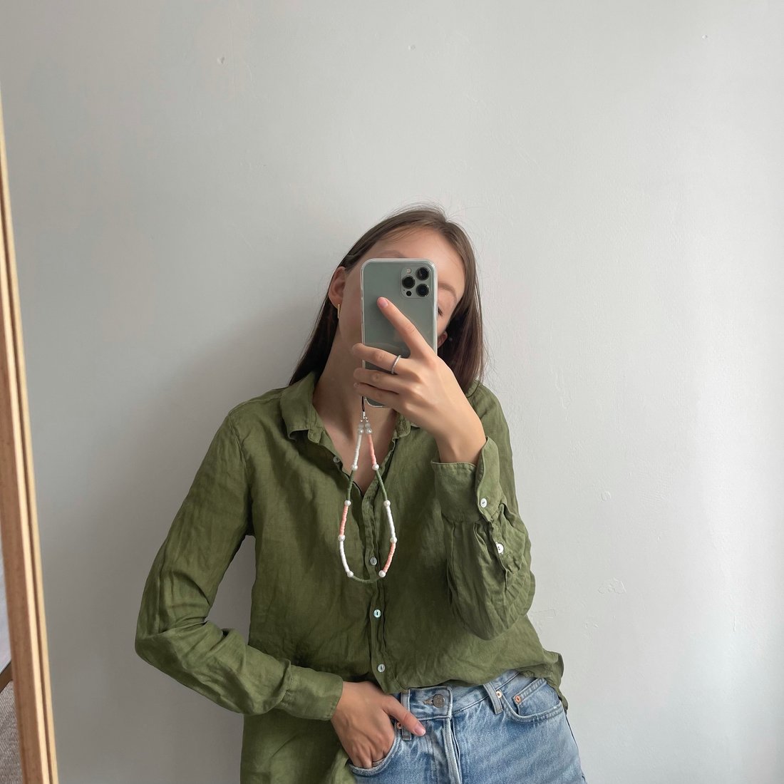 Triple color phone strap