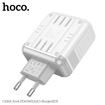 C138A Rock PD65W(1A1C) charger(EU)