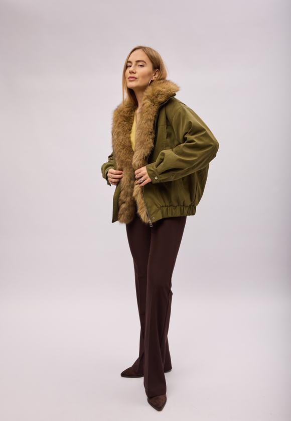 Парка оливковый