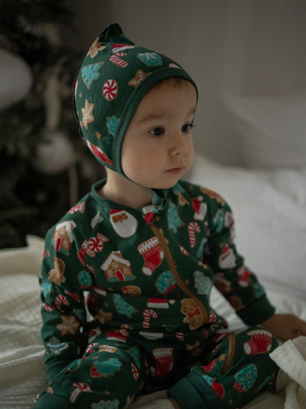 Комбинезон на манжетах Mjölk Имбирный пряник, с рукавом реглан