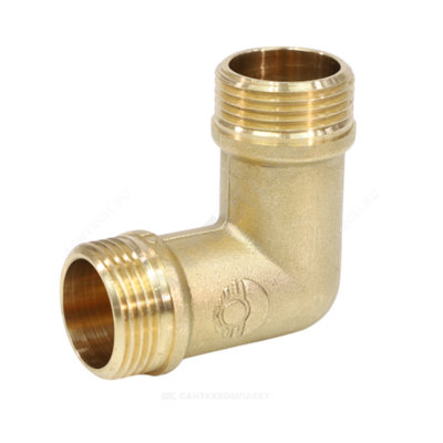 Угольник латунь Ду 15 (1/2") НР/НР VALFEX VF.093.L.012