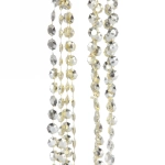 Бусы на ёлку 2,0 м «Стразы», Шампань