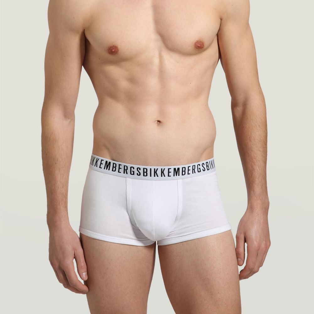 Мужские трусы хипсы белые набор 2 в 1 Bikkembergs CLASSIC BKK1UTR02BI Мужские трусы хипсы белые набор 2 в 1 Bikkembergs CLASSIC BKK1UTR02BI
