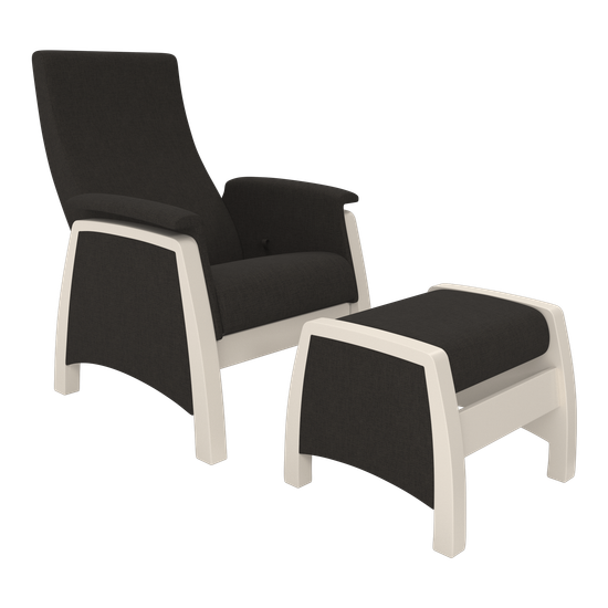 Кресло-глайдер 101 с пуфом