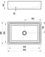 Раковина-чаша Ravak Formy 01 60 D XJL01260000 Белая