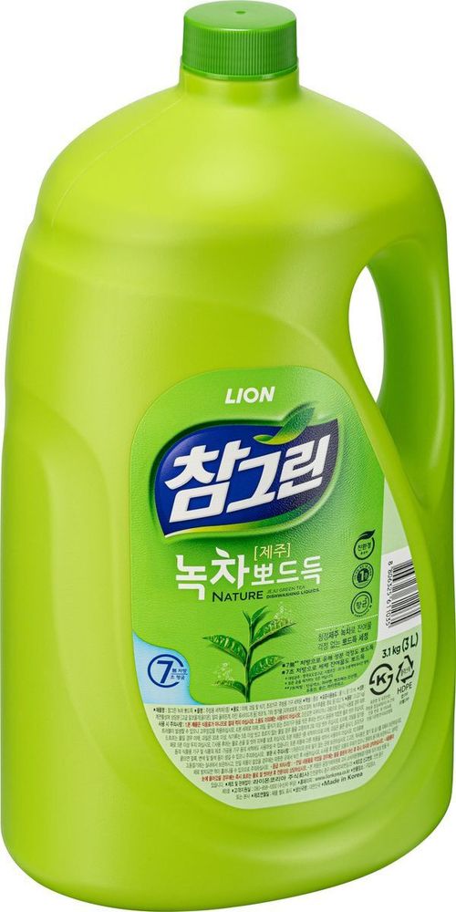 LION Средство для мытья посуды, овощей и фруктов Charmgreen Зеленый чай 2.97 л