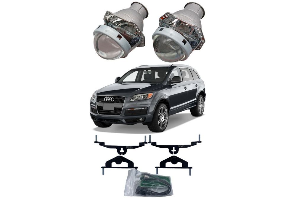 Готовый комплект для замены штатных линз Audi Q7 Valeo 2 AFS