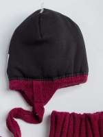 Зимняя шапка для девочки и снуд