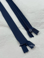 Молния потайная темно-синяя