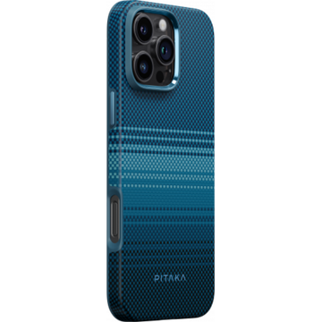 Противоударный чехол Pitaka Fusion Weaving MagEZ 5 (1500D) для iPhone 16 Pro - Moonrise