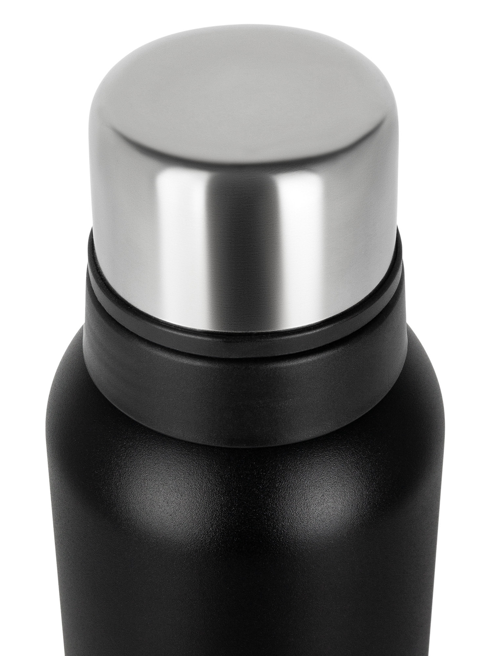 Термос Relaxika 103 (1,6 литра), черный (стикерпак "Зимний спорт")