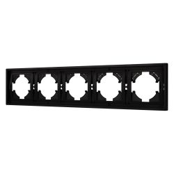 Рамка пластиковая FRM-TENDO-PL-5-BK (Arlight, Черный) 053852