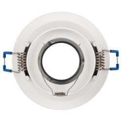 Встраиваемый светильник декоративный ЭРА KL103 WH/CH MR16 GU5.3 белый хром