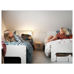 IKEA BARNDRÖM  (ИКЕА БАРНДРÖМ)  -  Пододеяльник и наволочка, рисунок сердца, белый/розовый, 150x200/50x60 см