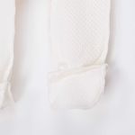 Слип на кнопках "Молоко" из ажурного хлопка 0+