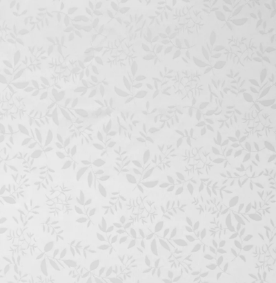 Атлас жаккард "Моар" веточки, 165 г/м2, ш. 150 см, белый