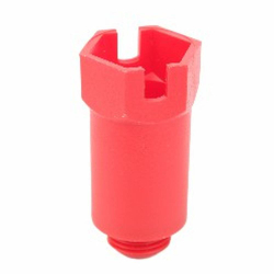 Заглушка Motusline длинная 1/2 пластиковая, красный (130)