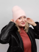 шапка ангора зимняя пушистая вязаная модная