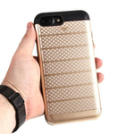 Чехол с вырезами под пластиковые карты для iPhone 7 Plus, 009464 Серебристый