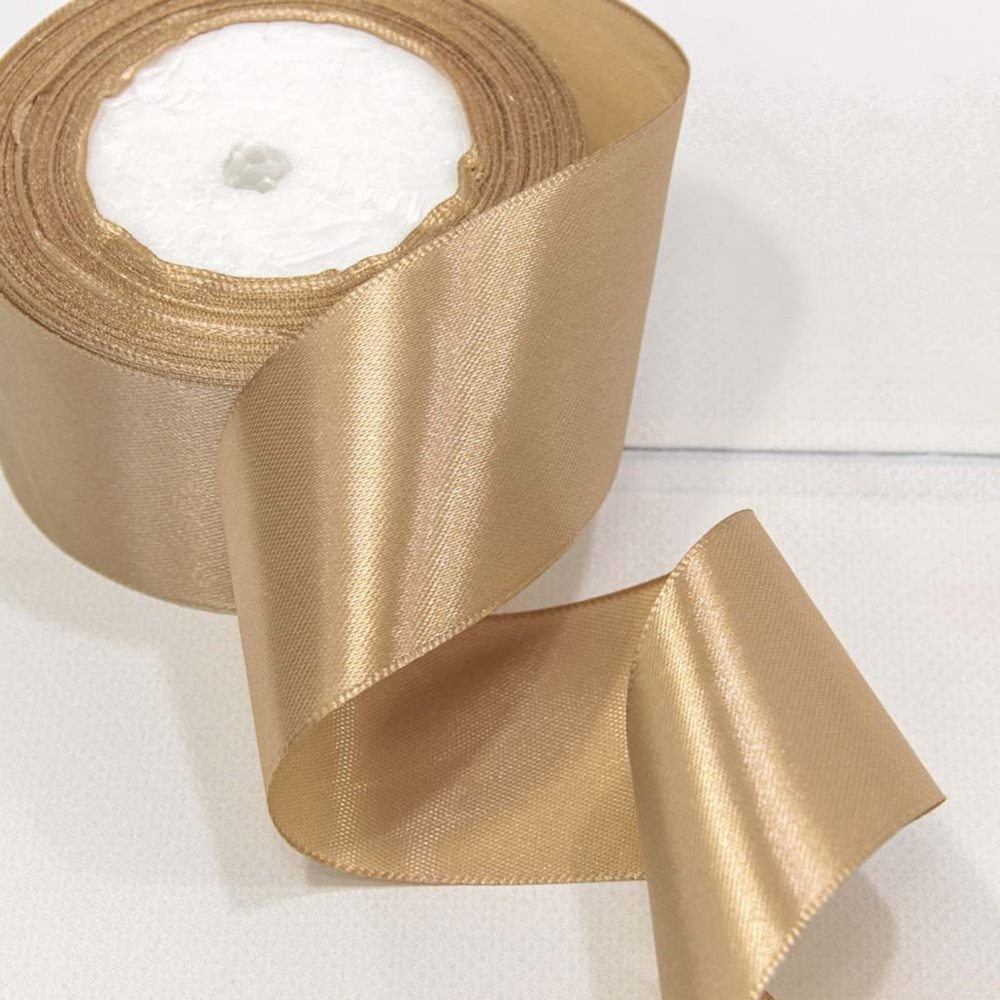 Лента Атласная 5см х 28м Сатин (Капучино)