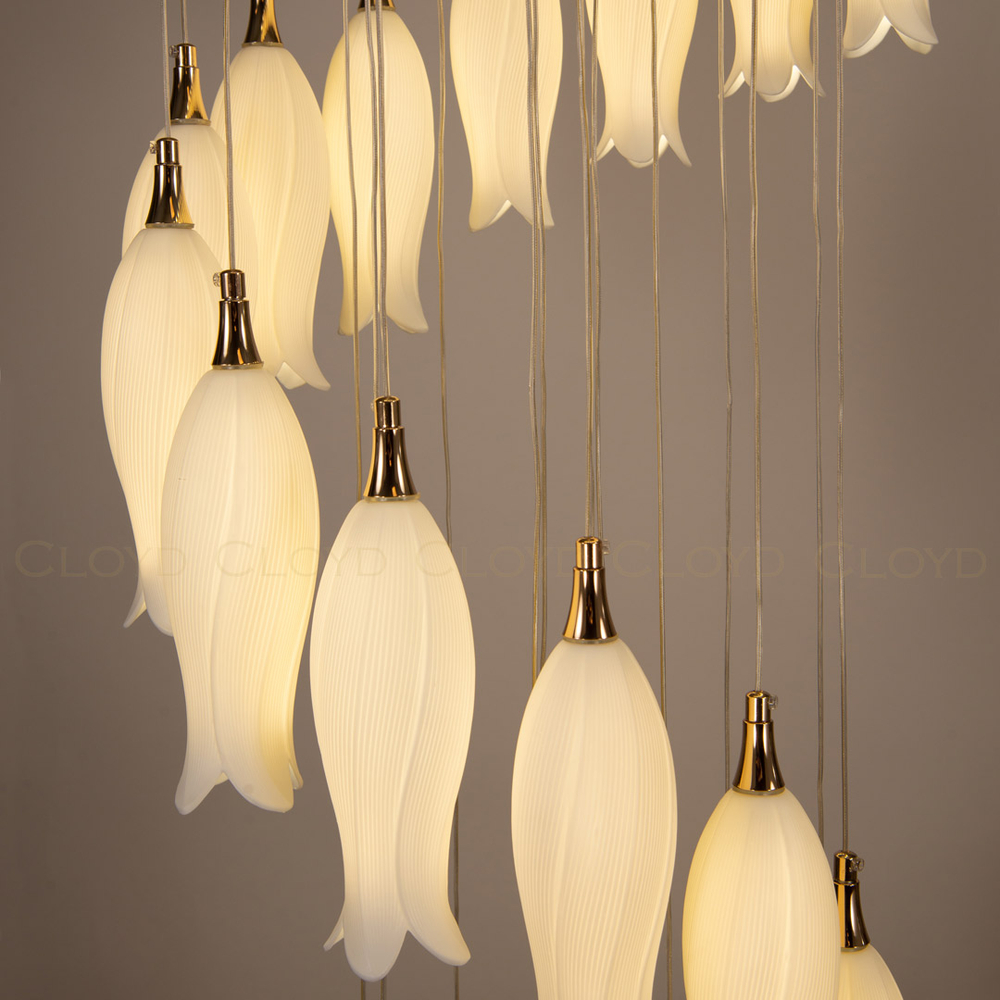 Люстра Cloyd ARGANA C31 / выс. 270 см - керамика - белый (арт.10812)