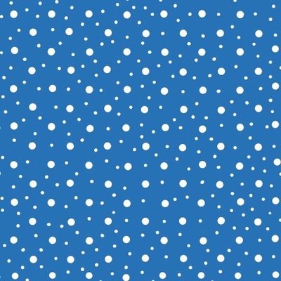 Белый горошек на синем