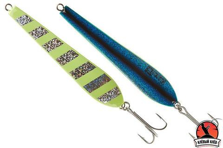 Пилькер ASARI Norwegian 400гр #02 Silver Blue (Lumo Zebra)