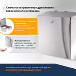Диспенсер для полотенец LAIMA PROFESSIONAL INOX, (Система H3) V-сложения, нержавеющая сталь, зеркальный.