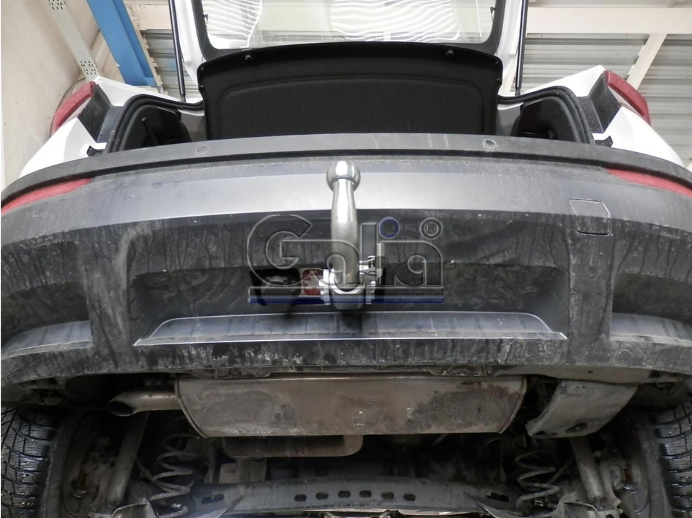 Фаркоп оцинкованный Galia S119C для Skoda Karoq 2018-, Seat Ateca 2016-(паспорт и сертификат в комплекте)(без электрики)