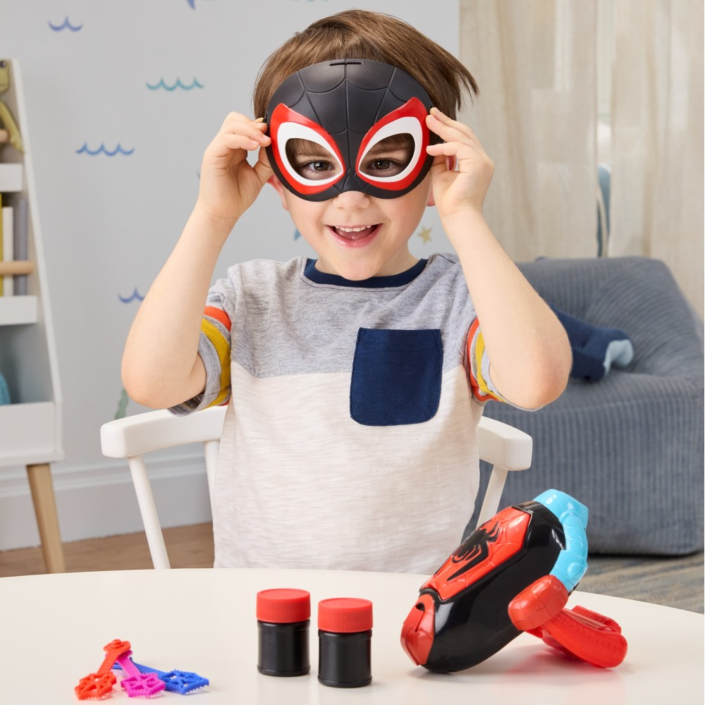 Hasbro Spidey i super-kumple - ПУШКА ДЛЯ ПУЗЫРЕЙ Water-Webs Miles Morales G1859