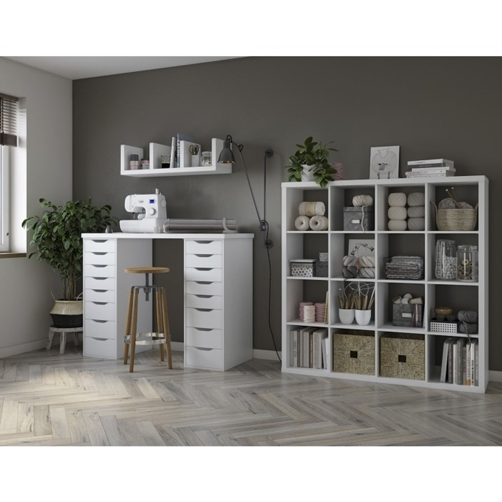 Cтеллаж Фора 16, 147*147*38 см, белый