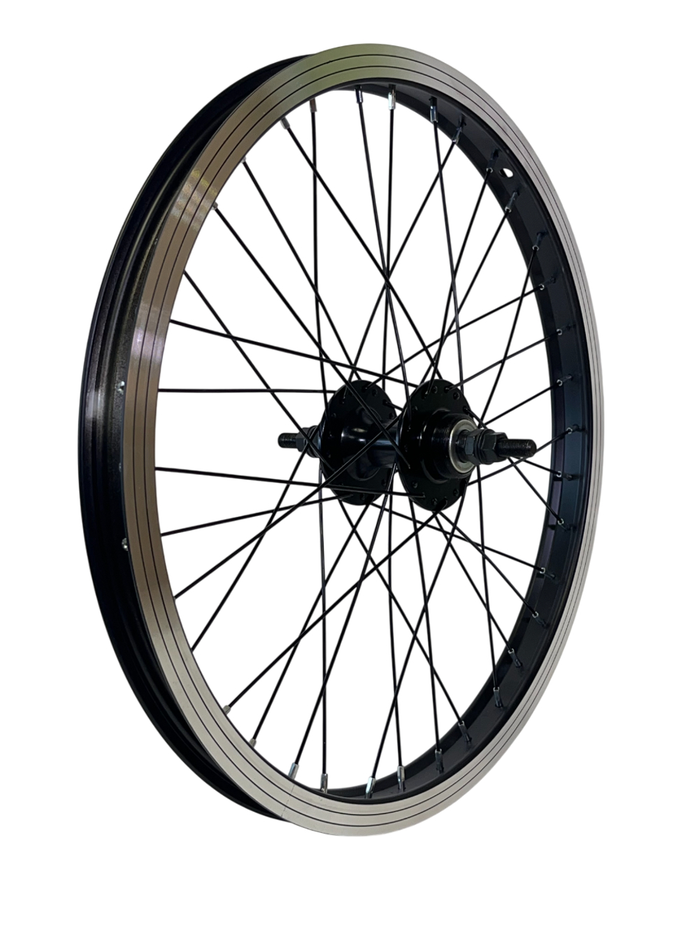 Колесо заднее 20" TRIX BMX двойной обод черный, 48 отв. трещ. гайка черный, спица черный