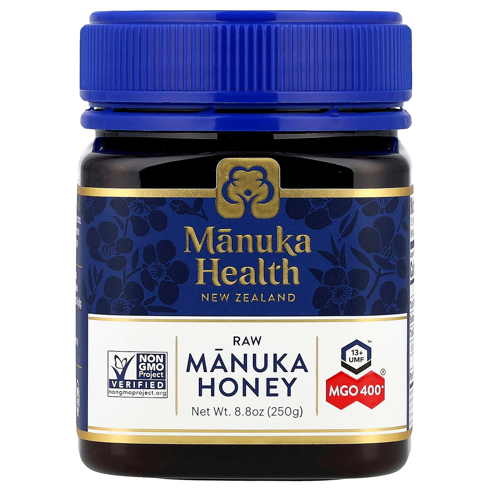 Manuka Health, необработанный мёд манука, UMF 13+, MGO 400+, 250 г (8,8 унции)