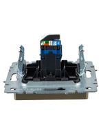 BRITE Розетка компьютерная RJ45 кат.6 РК11-БрШ шампань IEK
