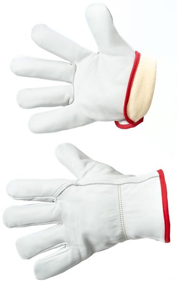 Перчатки спилковые утепленные АЙДАХО НОРД V14 р.10 цв.светло-серый