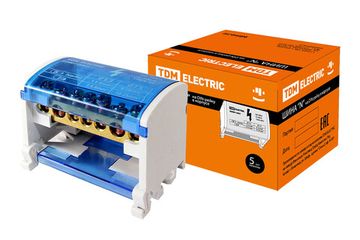 Шина "N" нулевая на DIN-рейку в корпусе 2х7 групп TDM