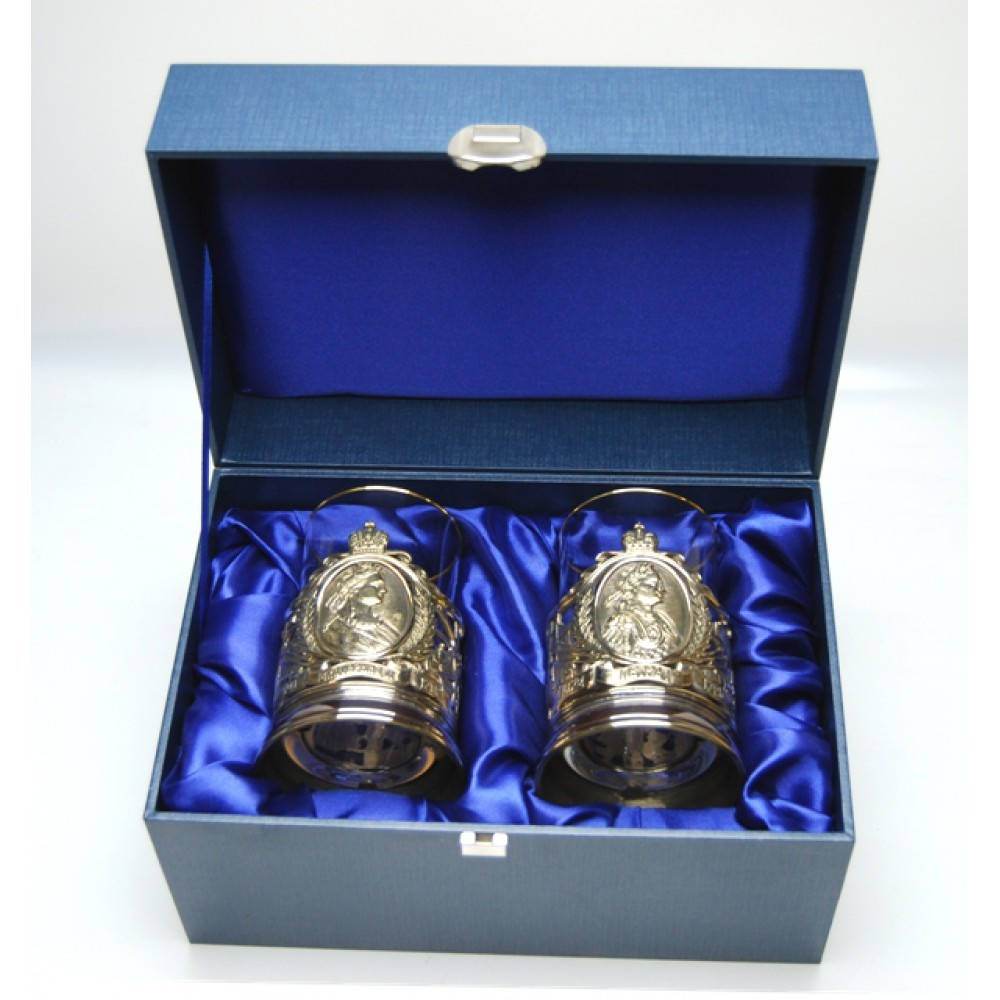 Футляр для 2-х  подстаканников без ложечек